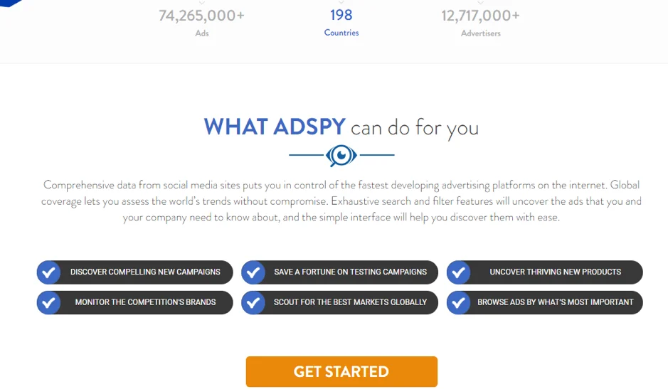 AdSpy affiliate-focused search