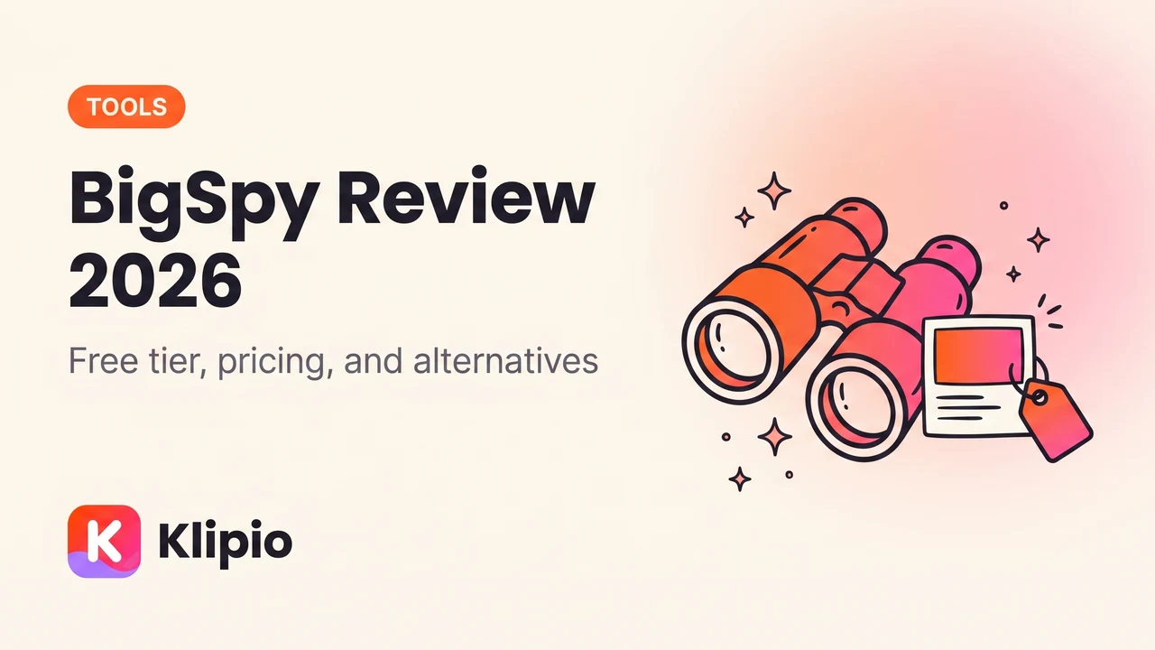BigSpy Review 2026: Free Tier, Pricing, Alternatives