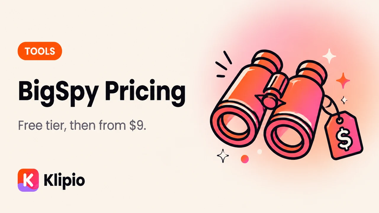 BigSpy Pricing 2026: Free Tier and Plans From $9