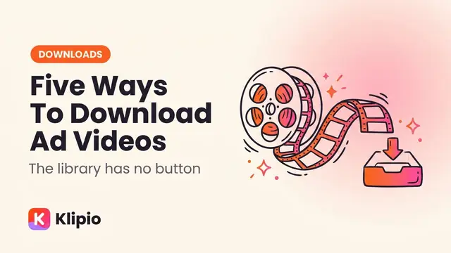 Facebook Ad Library Video Download: Every Method (2026)