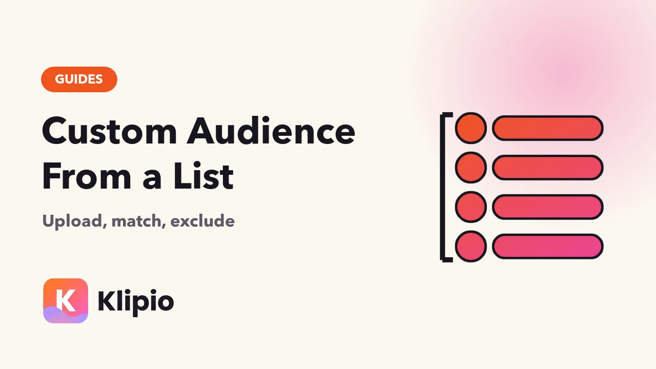 Facebook Custom Audience From a Customer List