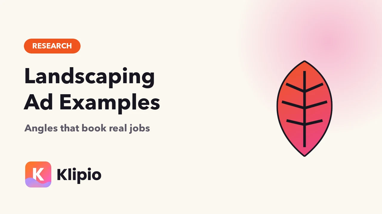 Landscaping Facebook Ad Examples That Work