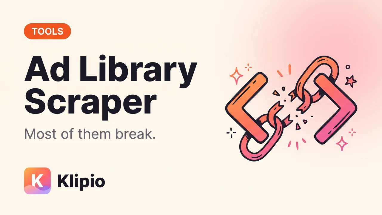 Facebook Ad Library Scraper: What Works, What Breaks