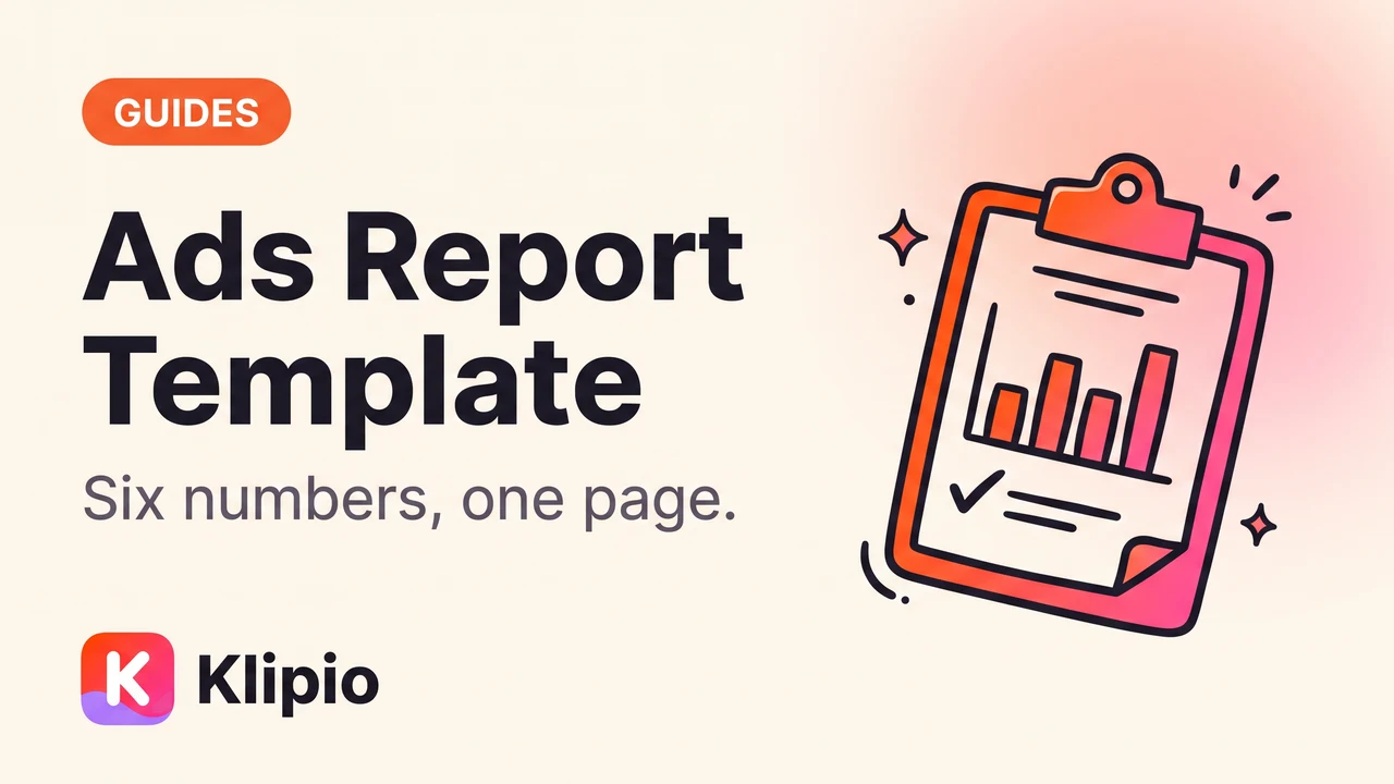 Facebook Ads Report Template: What to Include