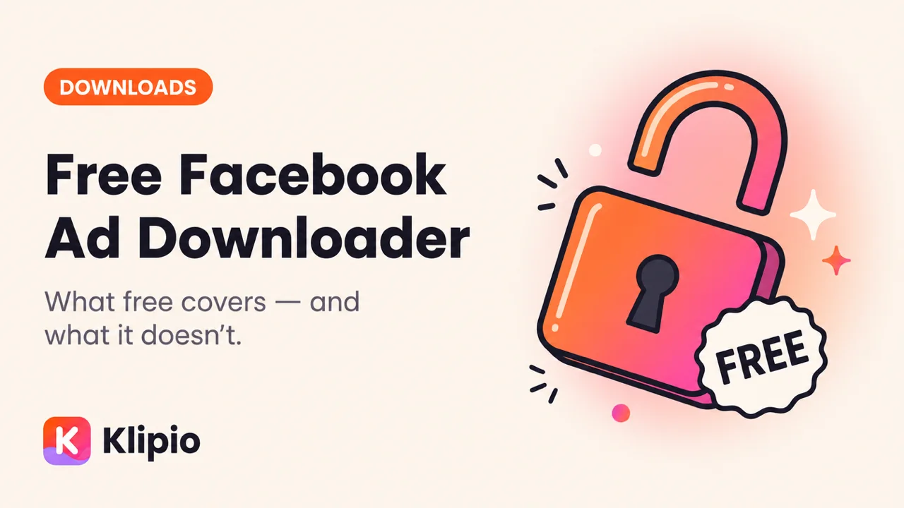 Free Facebook Ad Downloader: What You Get vs What You Pay For